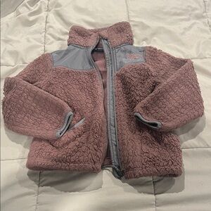 Reebok Pink and Gray Fleece Jacket